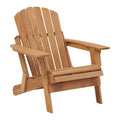 Oversized Wooden Folding Adirondack Chair with Pre-Assembled Backrest and Seatboard, Hemlock Wood, Weight Capacity 330 lbs for Garden or Deck