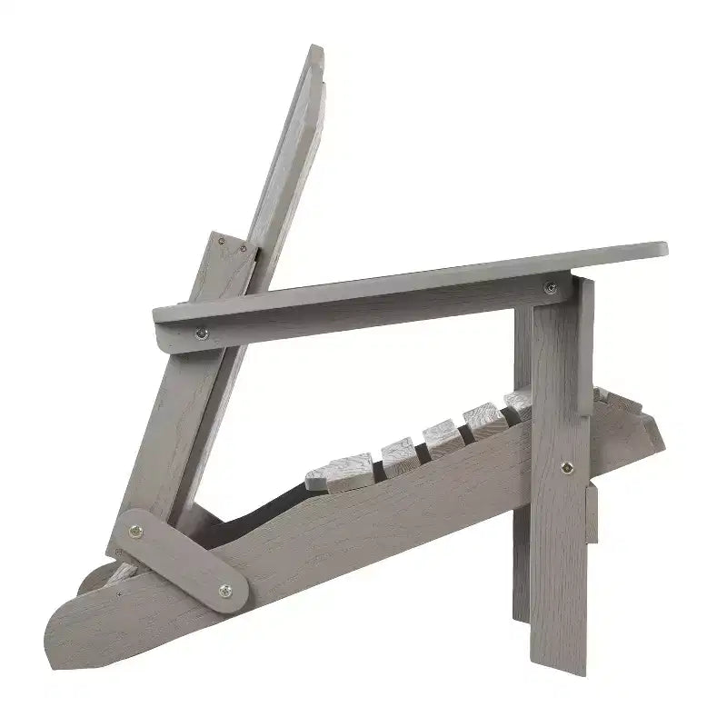 Sedia Adirondack Pieghevole in Legno Goffrato Oversize con Schienale e Seduta Preassemblati, Legno di Hemlock, Capacità di Carico 150 kg per Giardino o Terrazza
