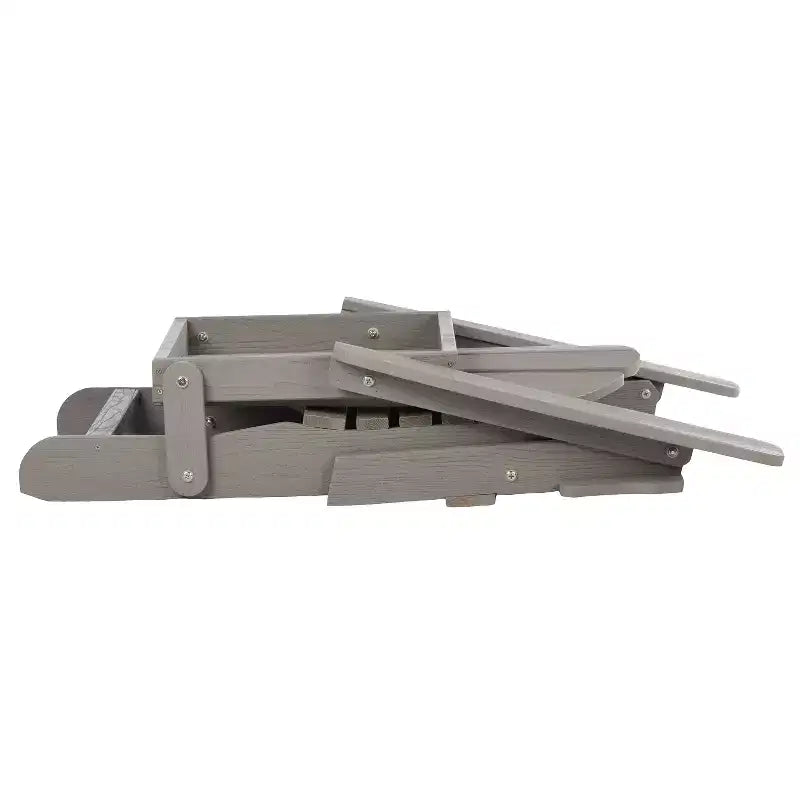 Sedia Adirondack Pieghevole in Legno Goffrato Oversize con Schienale e Seduta Preassemblati, Legno di Hemlock, Capacità di Carico 150 kg per Giardino o Terrazza