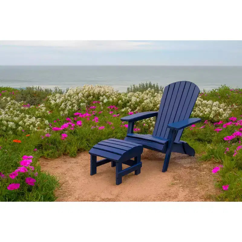 Sedia Adirondack Pieghevole di Grandi Dimensioni in Legno di Pino