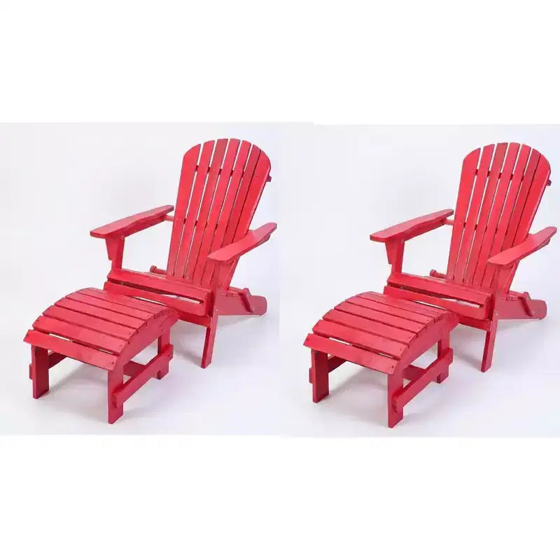 Chaise Adirondack pliante grande taille en pin