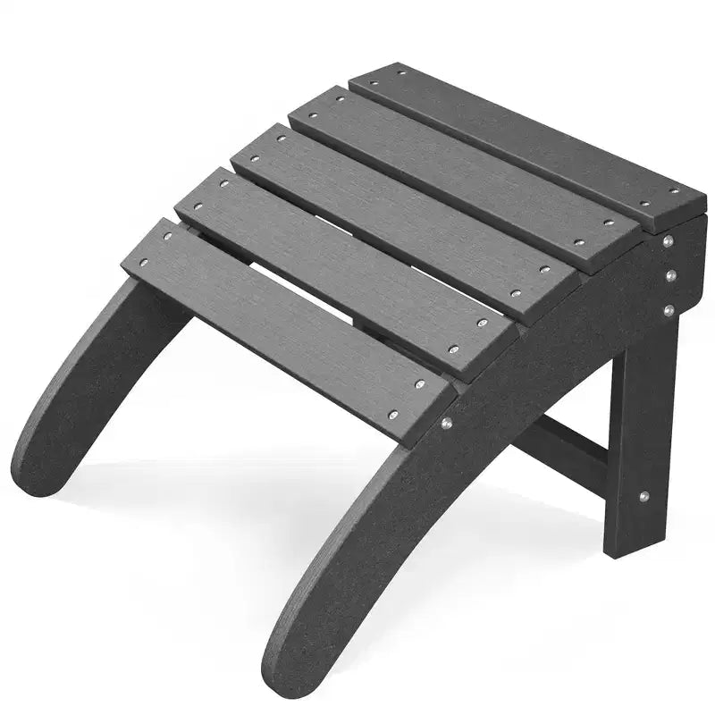 Poggiapiedi pieghevole Adirondack, set da 2, in HDPE resistente alle intemperie, 45,7 cm L x 47,5 cm P x 35,8 cm A, capacità 90 kg per patio