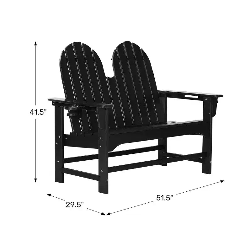 WestinTrends Panca da giardino Adirondack 49 per esterni St. Augustine in HDPE