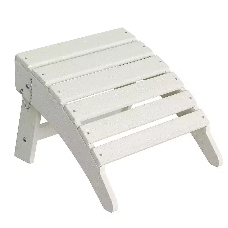 Repose-pieds Adirondack pliant en PEHD – Repose-pieds extérieur toutes saisons pour terrasse, patio et piscine (1 pièce, taille standard)