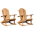vidaXL Adirondack Rocking Chair 2 pcs 100 x 77 x 99 cm
