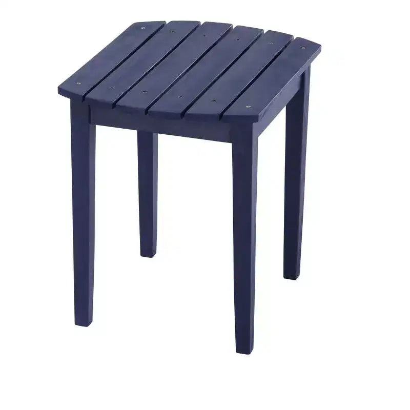 Sedia Adirondack Pieghevole di Grandi Dimensioni in Legno di Pino con Ottomana e Tavolino Laterale