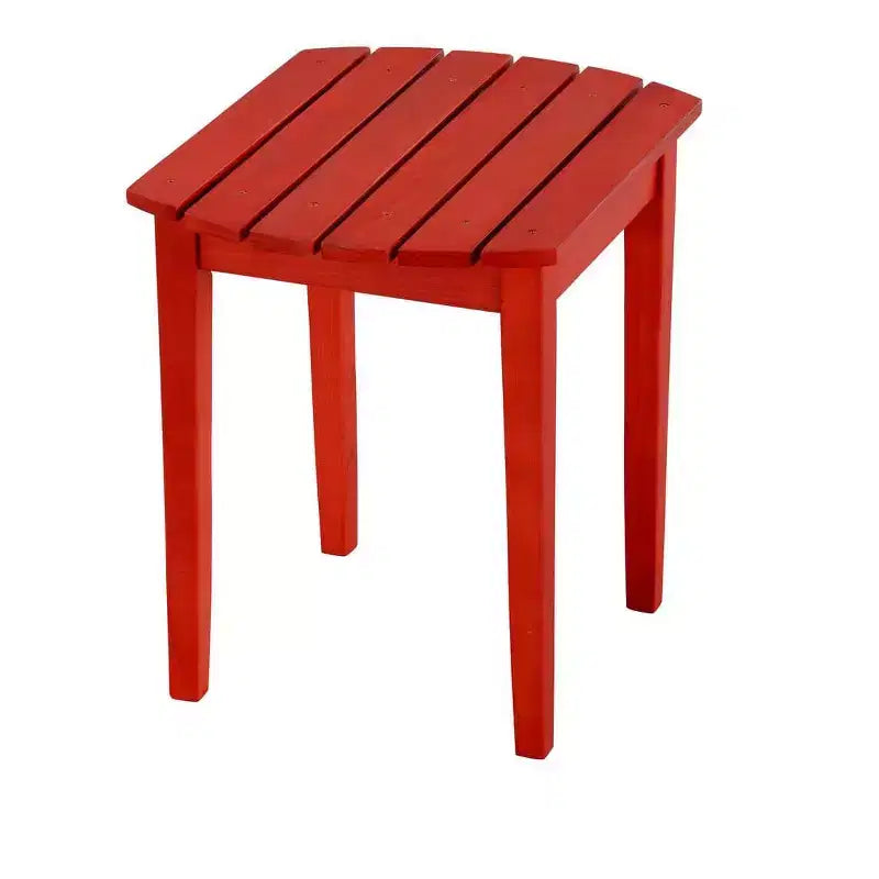 Sedia Adirondack Pieghevole di Grandi Dimensioni in Legno di Pino con Ottomana e Tavolino Laterale