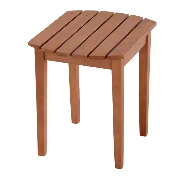 Sedia Adirondack Pieghevole di Grandi Dimensioni in Legno di Pino con Ottomana e Tavolino Laterale