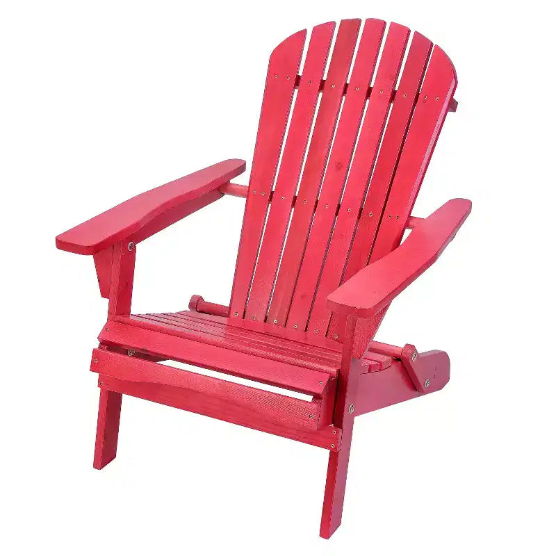 Sedia Adirondack Pieghevole Grande Grand Collection in Pino, Rossa