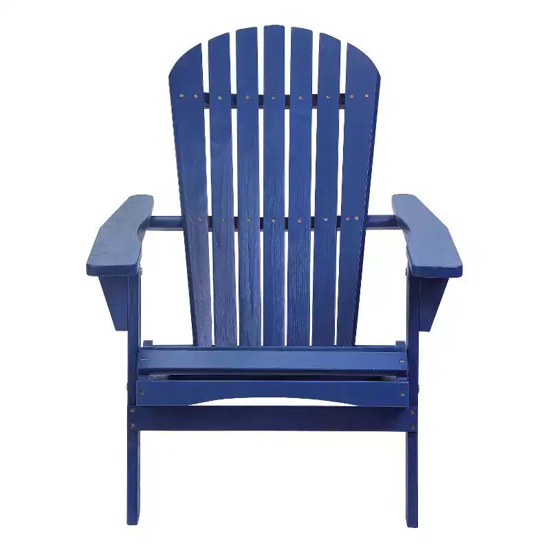 Sedia Adirondack Pieghevole Grande Grand Collection in Legno di Pino, Blu Navy