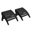 Folding Adirondack Ottoman, HDPE All Weather Outdoor Footstool, Adirondack Footrest for Porch, Backyard, Lawn, Only Foot Rest