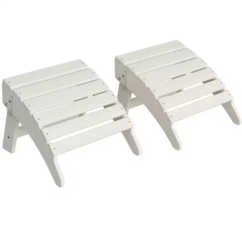 Ottoman pliant Adirondack, repose-pieds d'extérieur toutes saisons en PEHD, repose-pieds Adirondack pour porche, jardin, pelouse, uniquement le repose-pieds