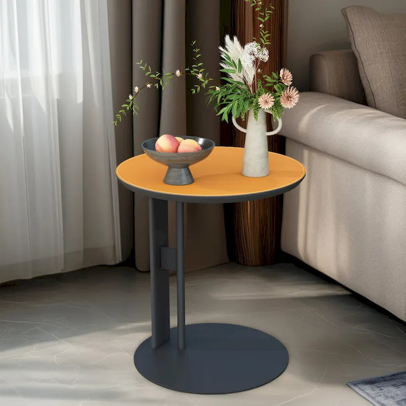 Tavolino da caffè quadrato moderno con 2 cassetti, tavolino laterale bianco Mecha Styling da 80 cm (tavoli grandi/piccoli venduti separatamente)