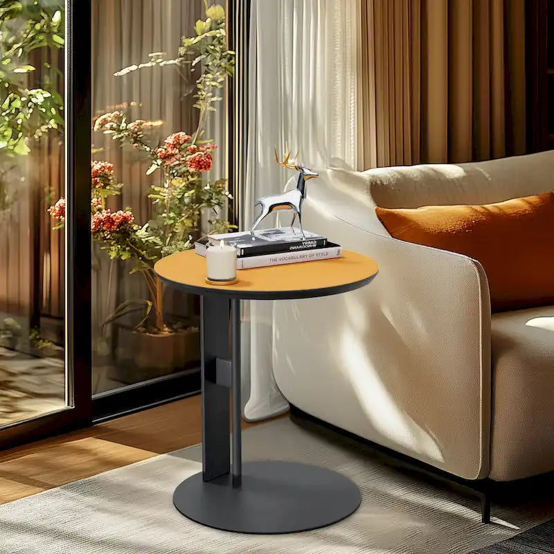 Tavolino da caffè quadrato moderno con 2 cassetti, tavolino laterale bianco Mecha Styling da 80 cm (tavoli grandi/piccoli venduti separatamente)