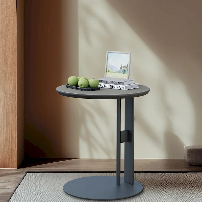Tavolino da caffè quadrato moderno con 2 cassetti, tavolino laterale bianco Mecha Styling da 80 cm (tavoli grandi/piccoli venduti separatamente)