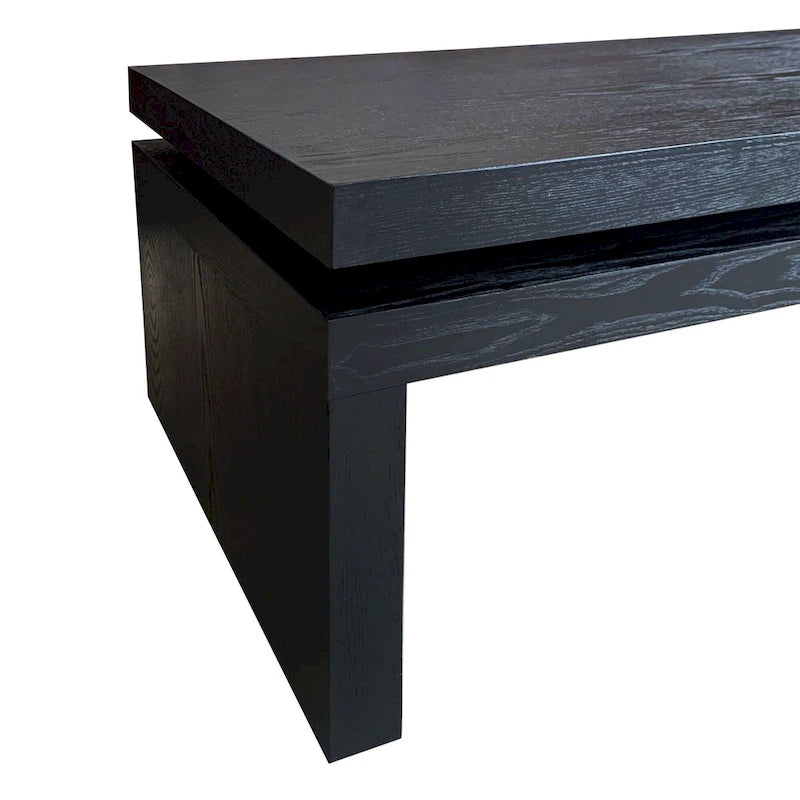 Tavolino moderno, Tavolino in legno, Tavolo da tè/cocktail rettangolare per soggiorno, 47,6 L* 23,6 W * 16,3 H