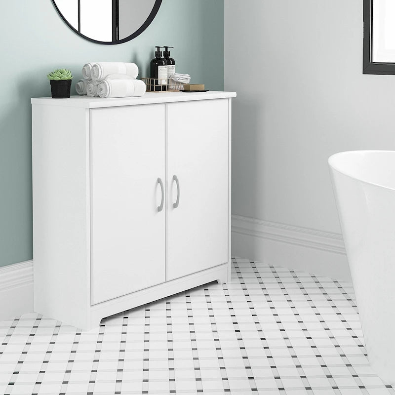 Mobiletto Contenitore Cabot con Ante per Bagno Piccolo di Bush Furniture