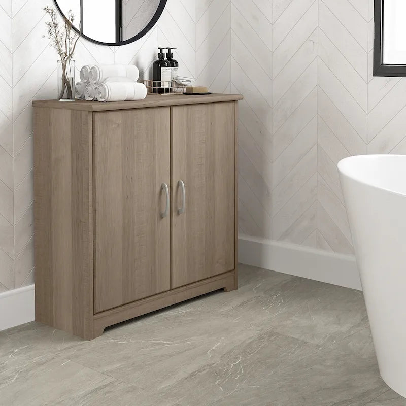 Petit meuble de rangement de salle de bain Cabot avec portes par Bush Furniture
