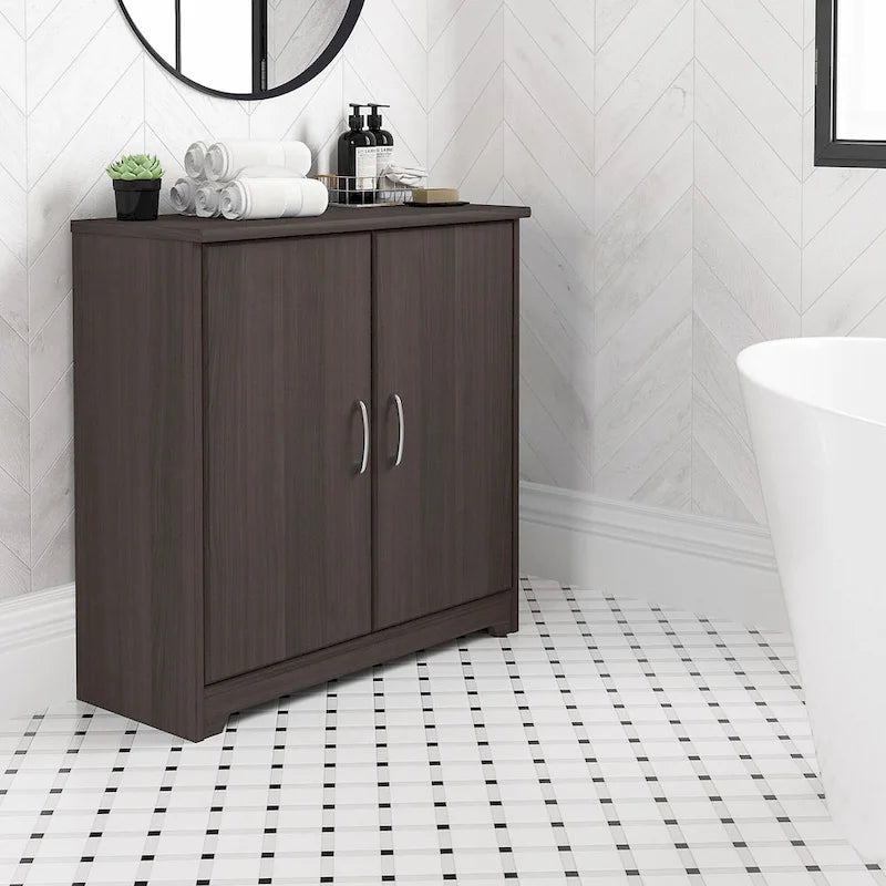 Mobiletto Contenitore Cabot con Ante per Bagno Piccolo di Bush Furniture
