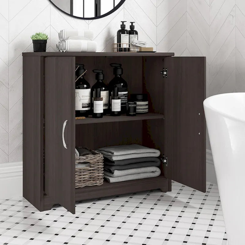 Mobiletto Contenitore Cabot con Ante per Bagno Piccolo di Bush Furniture