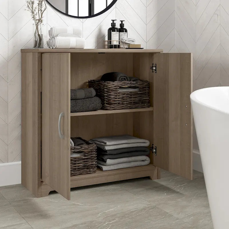 Mobiletto Contenitore Cabot con Ante per Bagno Piccolo di Bush Furniture
