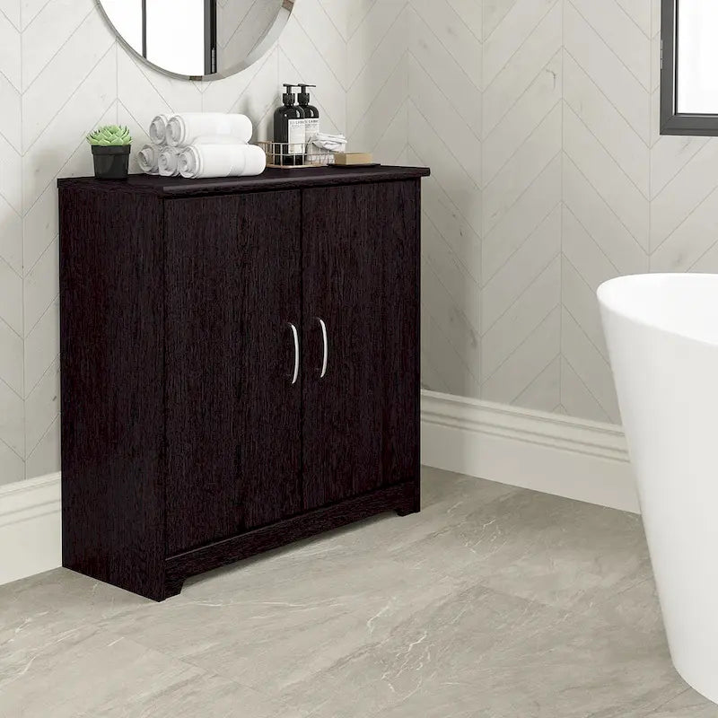 Mobiletto Contenitore Cabot con Ante per Bagno Piccolo di Bush Furniture