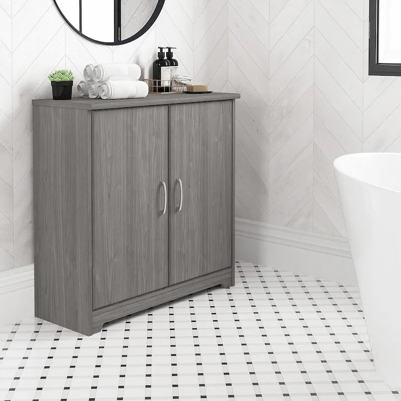 Mobiletto Contenitore Cabot con Ante per Bagno Piccolo di Bush Furniture