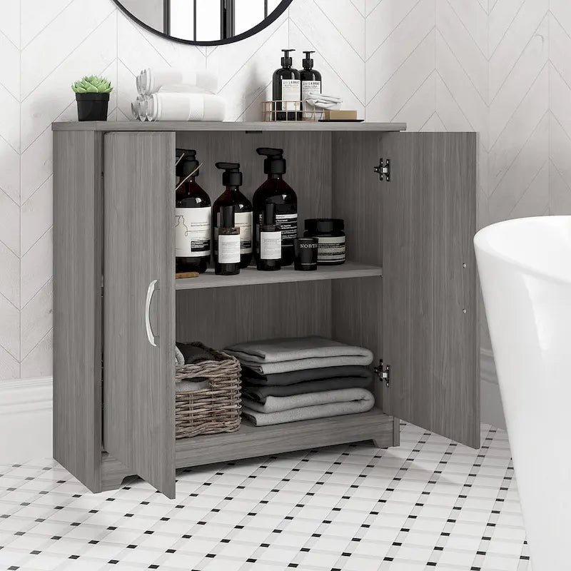 Mobiletto Contenitore Cabot con Ante per Bagno Piccolo di Bush Furniture