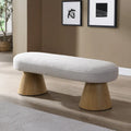Christopher Knight Home - Panca da pranzo imbottita Benjamin, seduta versatile per ingresso e camera da letto con robuste gambe in legno
