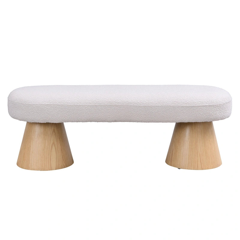 Christopher Knight Home - Panca da pranzo imbottita Benjamin, seduta versatile per ingresso e camera da letto con robuste gambe in legno