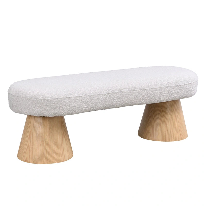 Christopher Knight Home - Panca da pranzo imbottita Benjamin, seduta versatile per ingresso e camera da letto con robuste gambe in legno