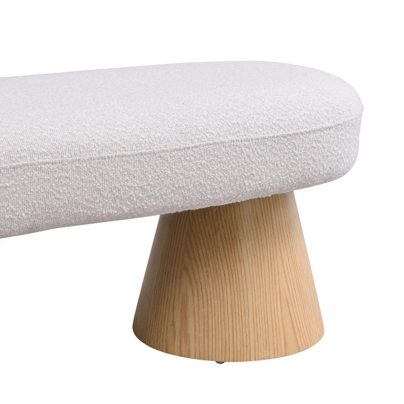 Christopher Knight Home - Panca da pranzo imbottita Benjamin, seduta versatile per ingresso e camera da letto con robuste gambe in legno