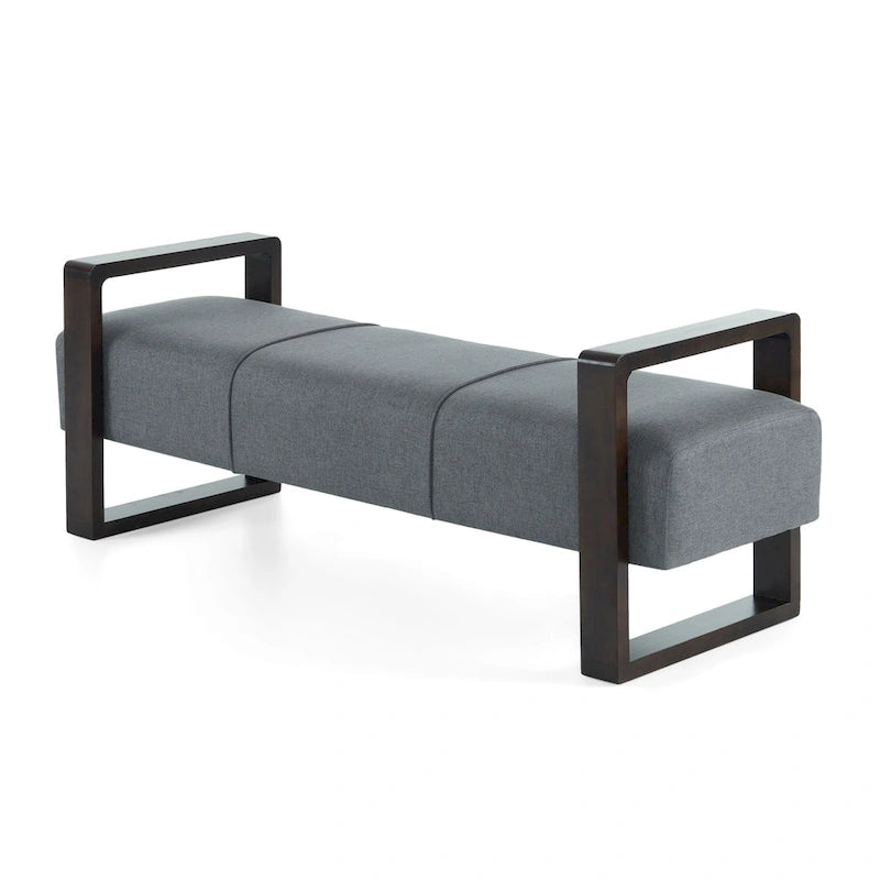 Christopher Knight Home - Taylor Panca Pouf Moderna Rivestita Lunga con Design Multifunzione