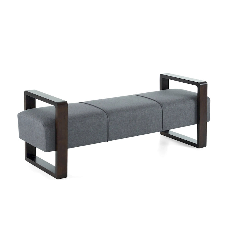 Christopher Knight Home - Taylor Panca Pouf Moderna Rivestita Lunga con Design Multifunzione