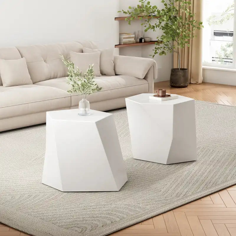Christopher Knight Home - CloudHouse Tavolino da Caffè Moderno MGO con Design Geometrico