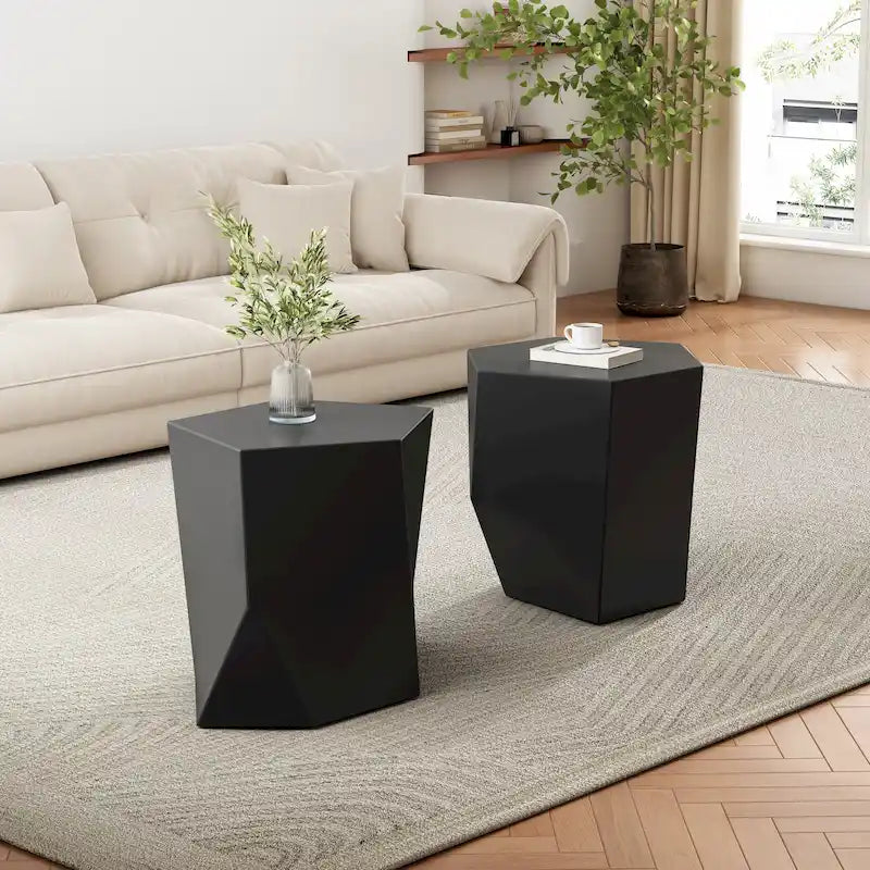 Christopher Knight Home - Ensemble de tables basses modernes MGO CloudHouse avec design géométrique