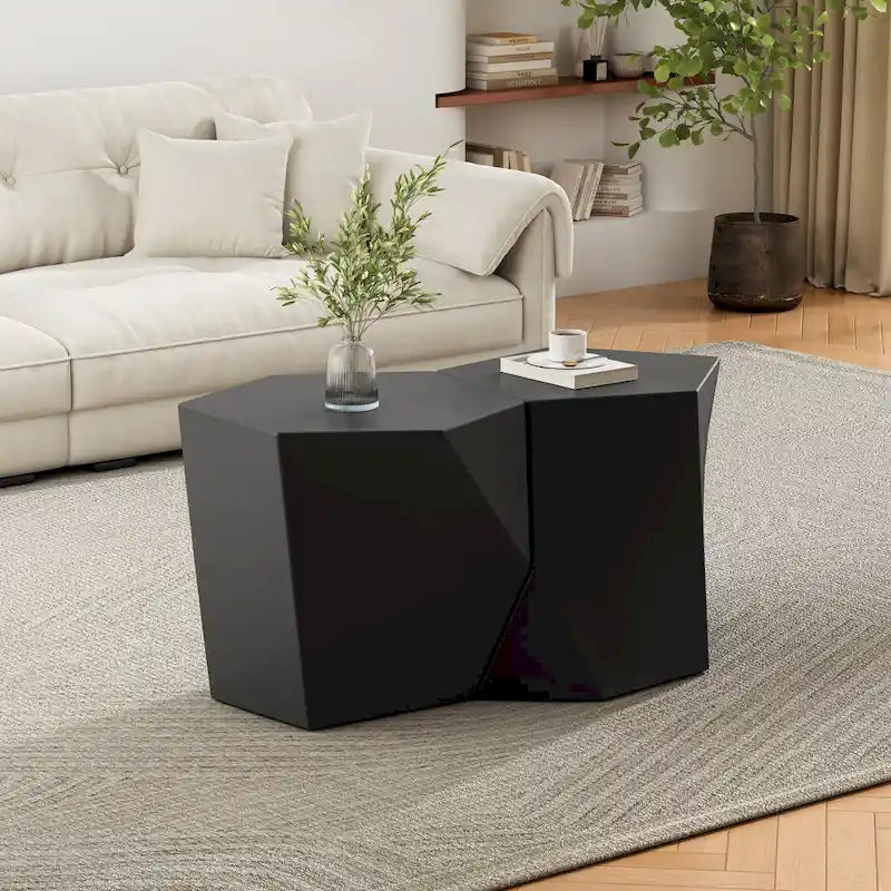 Christopher Knight Home - CloudHouse Tavolino da Caffè Moderno MGO con Design Geometrico