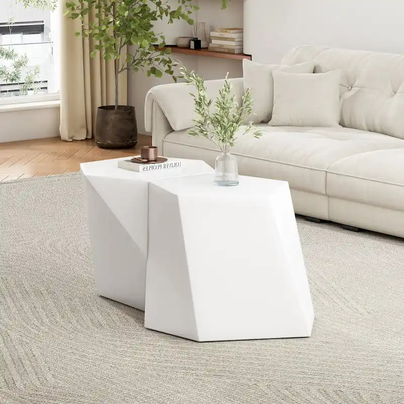 Christopher Knight Home - CloudHouse Tavolino da Caffè Moderno MGO con Design Geometrico