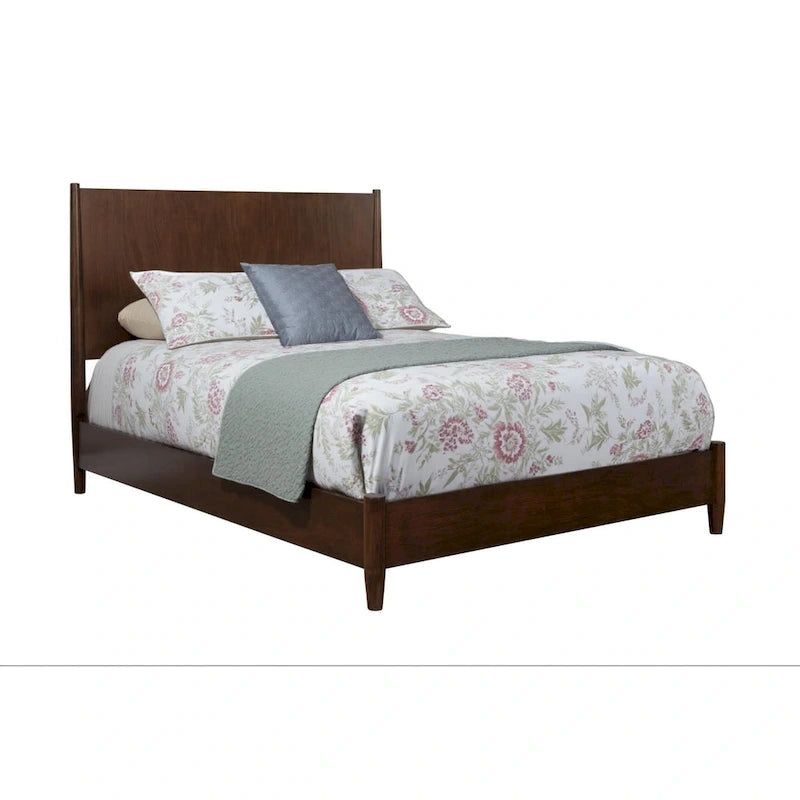 HomeRoots Struttura letto California King in legno massello marrone