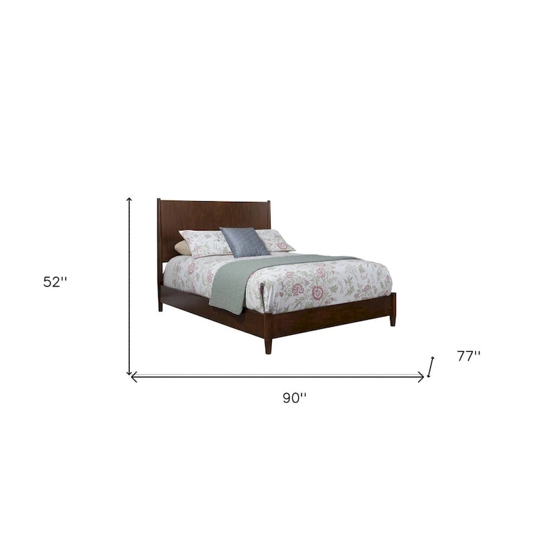 HomeRoots Struttura letto California King in legno massello marrone