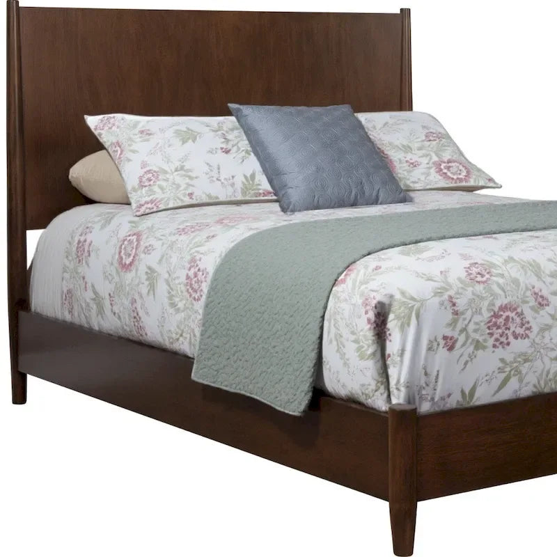 HomeRoots Struttura letto California King in legno massello marrone