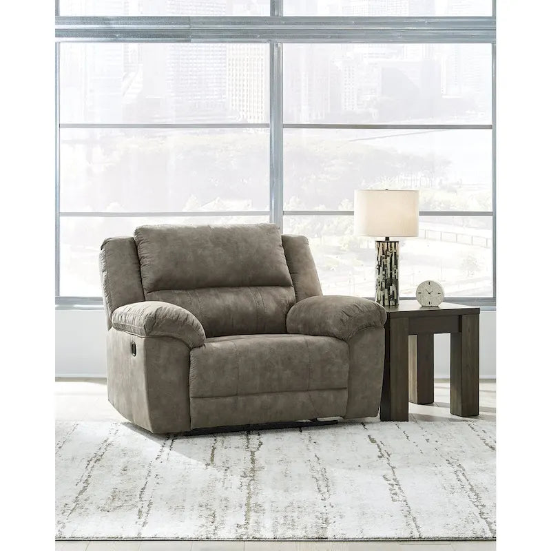 Poltrona reclinabile oversize Signature Design by Ashley Laresview Brown