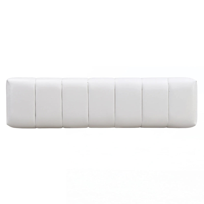 Panca da pranzo imbottita, PU Beige