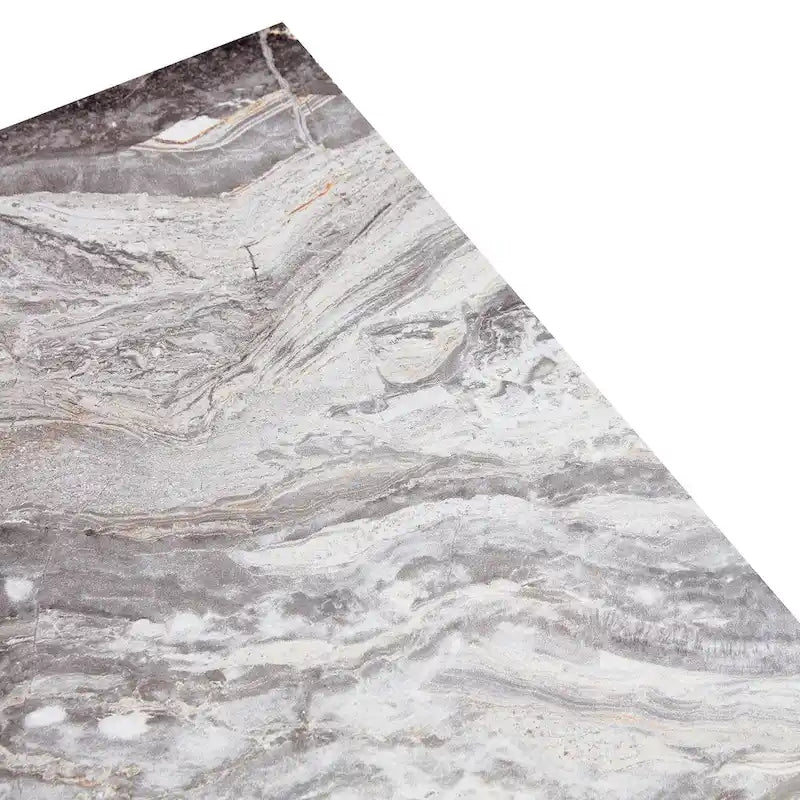 Tavolino da caffè rettangolare moderno con base solida, tavolino da centro in legno con texture effetto marmo per soggiorno