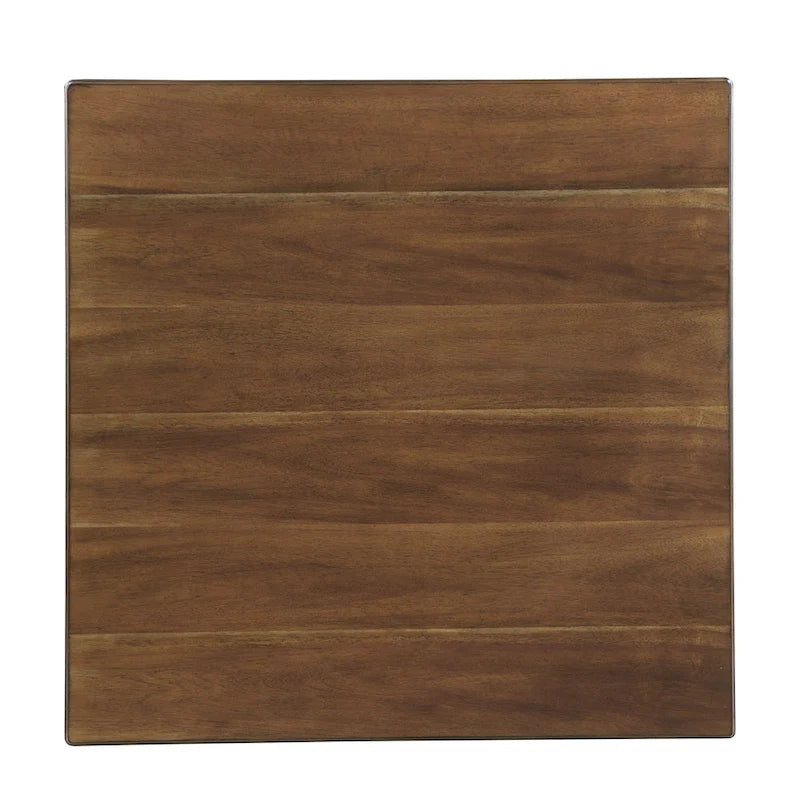 Set da 5 pezzi tavolo e sedie da pranzo altezza bancone, set mobili da cucina in legno con tavolo quadrato e 4 sedie