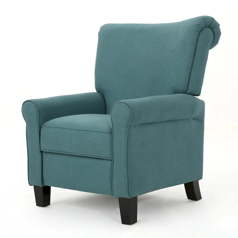 Poltrona reclinabile standard Roomfitters, comoda poltrona lounge per soggiorno, camera da letto, verde acqua