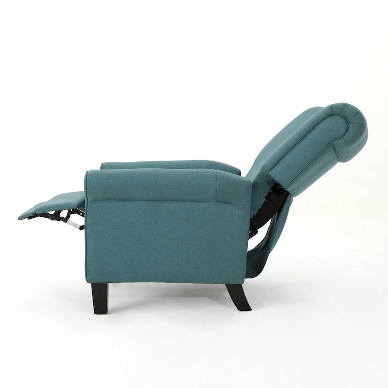Poltrona reclinabile standard Roomfitters, comoda poltrona lounge per soggiorno, camera da letto, verde acqua