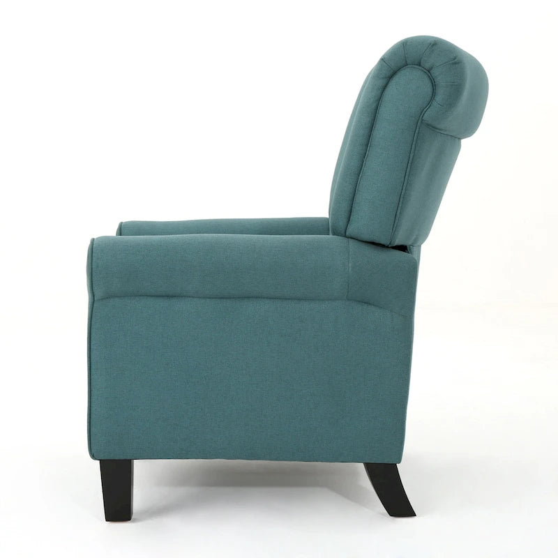 Poltrona reclinabile standard Roomfitters, comoda poltrona lounge per soggiorno, camera da letto, verde acqua