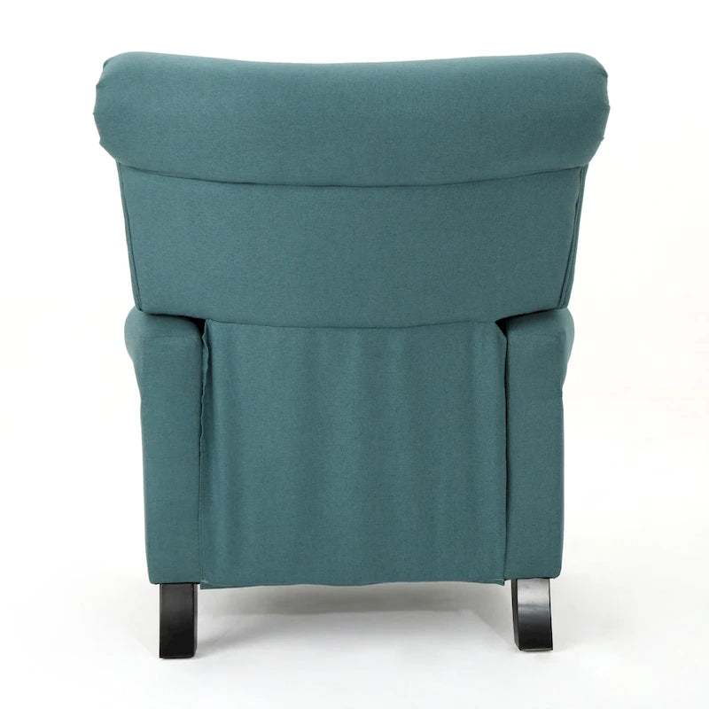Poltrona reclinabile standard Roomfitters, comoda poltrona lounge per soggiorno, camera da letto, verde acqua