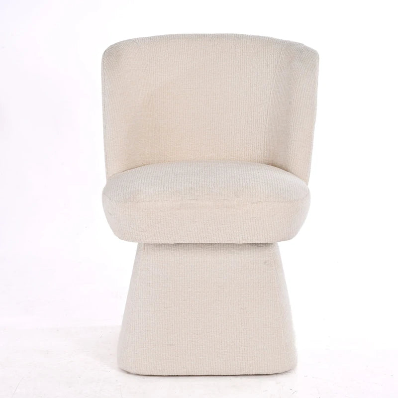 Sedie da pranzo imbottite in tessuto, set da 2